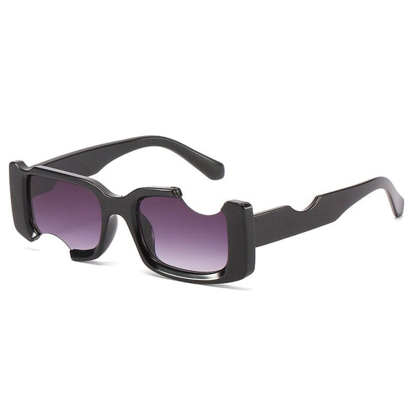Planet Gates Double Gray / other Small Rectangle Sunglasses Men Women Vintage Square Black Gradient Sun Glasses Fashoin Personality Retro Brand Eyeglasses