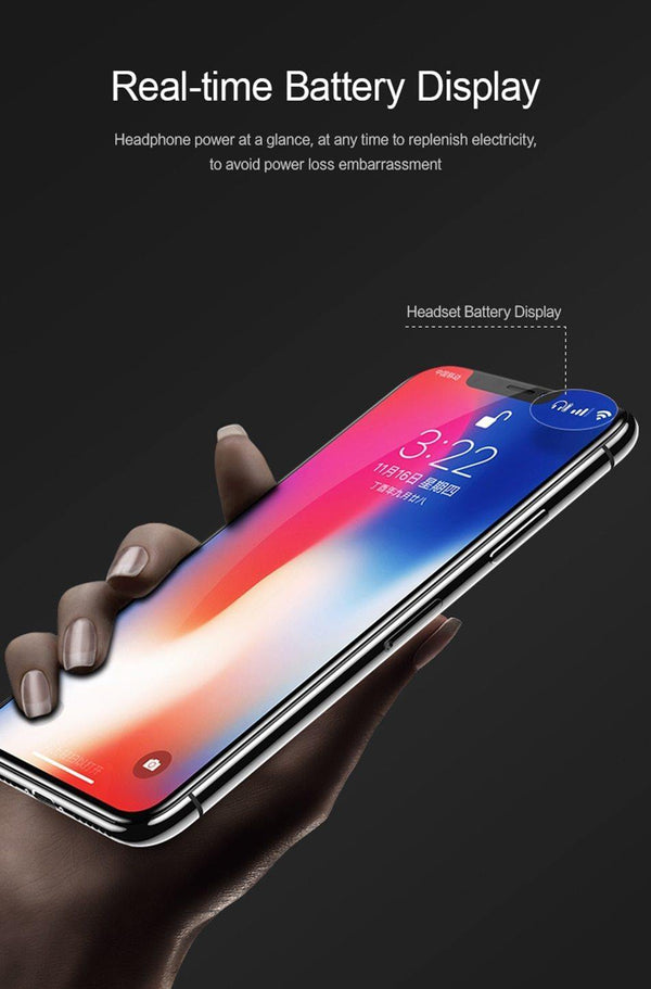 TWS Wireless Bluetooth Earphone headset for iPhone Xs Max XR 7 8,USAMS Bluetooth Headphones for Samsung Xiaomi with Charging Box - Planet Gates