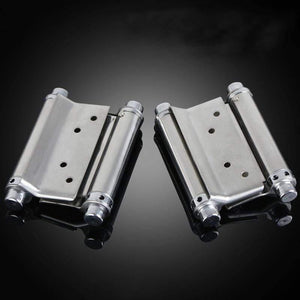 Planet Gates Double open spring 3 inch / 4 inch / 5 inch hinge Stainless steel two way free door hinge hinge cowboy door fence dedicated