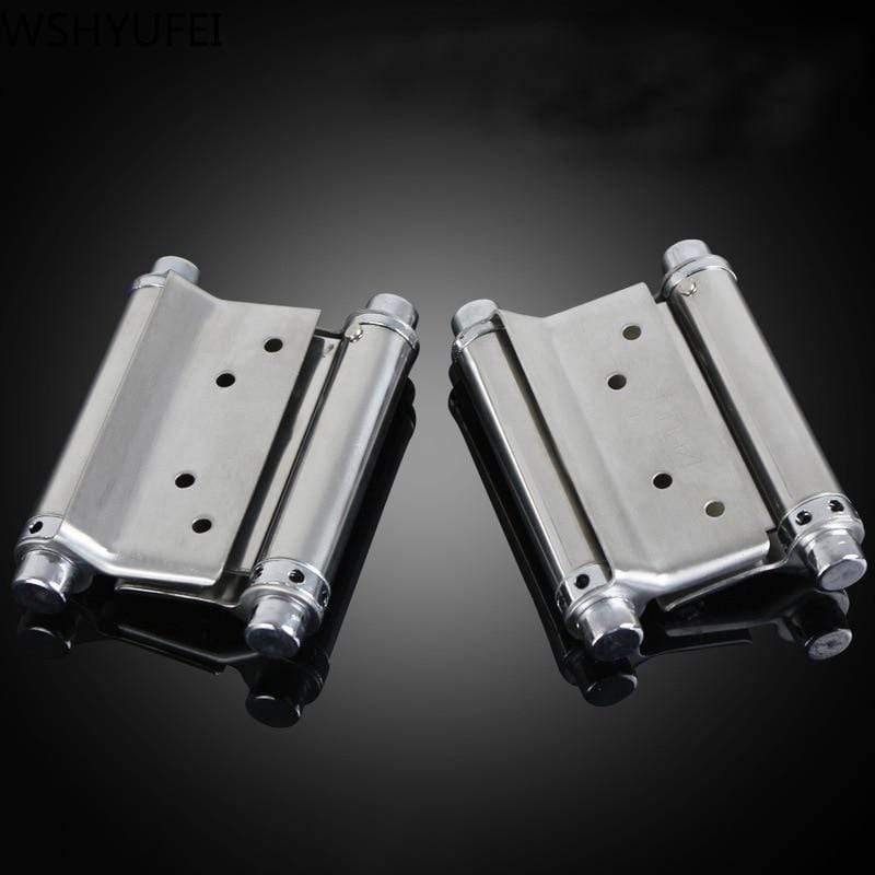 Planet Gates Double open spring 3 inch / 4 inch / 5 inch hinge Stainless steel two way free door hinge hinge cowboy door fence dedicated