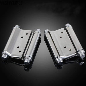 Planet Gates Double open spring 3 inch / 4 inch / 5 inch hinge Stainless steel two way free door hinge hinge cowboy door fence dedicated