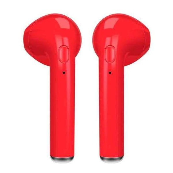 Planet Gates double- red Wireless Earbuds Handsfree Headphone I7 Bluetooth Earphone In Ear Buds for Earpods IOS Xiaomi All Mobile Phones