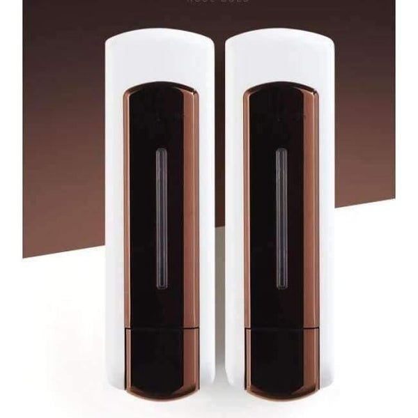 Planet Gates double rose gold Bathroom Soap Dispenser Shower Liquid Shampoo Dispenser 350/700/1050ml Wall Mounted Bathroom Shower Soap Dispenser,hotel product