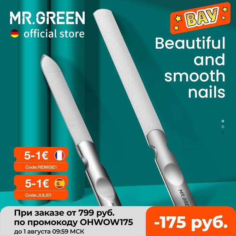 Planet Gates Double Sided Nail Files Stainless Steel Manicure Pedicure Grooming For Professional Finger Toe Nail Care Tools