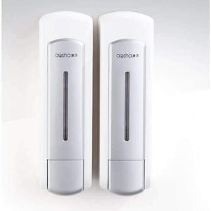 Planet Gates double silver Bathroom Soap Dispenser Shower Liquid Shampoo Dispenser 350/700/1050ml Wall Mounted Bathroom Shower Soap Dispenser,hotel product