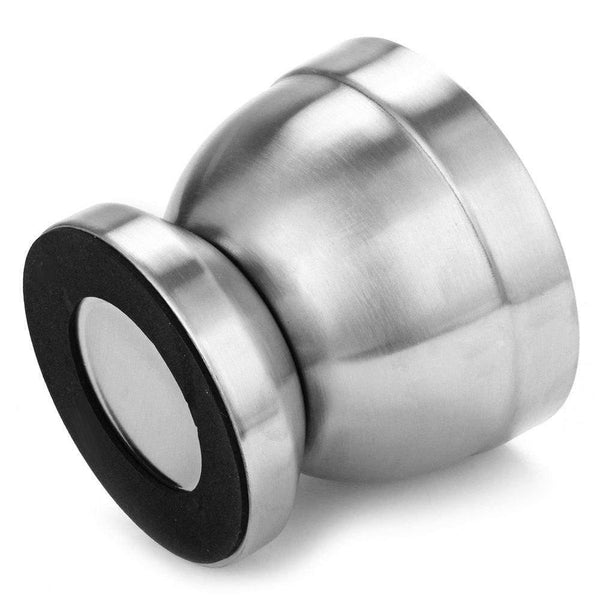 Double Stainless Steel Metal Mortar Salt And Pestle Pedestal Bowl Garlic Press Pot Herb Mills Pepper Spice Grinder  Pot
