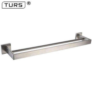 Planet Gates Double Towel Bar Brushed Finish SUS 304 Stainless Steel Bathroom Hardware Set Paper Holder Toothbrush Holder Towel Bar Bathroom Accessories