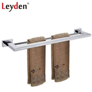 Planet Gates Double Towel Bar Leyden Stainless Steel Suqare Bathroom Accessories Chrome Toilet Paper Holder Robe Hook Towel Bar Towel Ring Bathroom Hardware