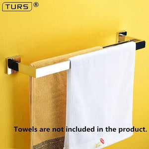 Planet Gates Double Towel Bar Stainless Steel Bathroom Hardware Set Chrome Polished Toothbrush Holder Paper Holder Towel Bar Bathroom Accessories