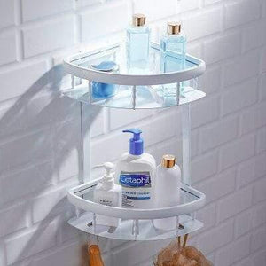 Planet Gates Double tripod Aluminum Towel Rack Perforated White Bathroom Rack Toilet Towel Rack Hardware Pendant Set