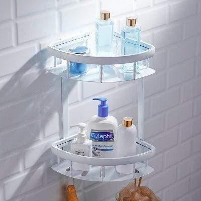 Planet Gates Double tripod Aluminum Towel Rack Perforated White Bathroom Rack Toilet Towel Rack Hardware Pendant Set