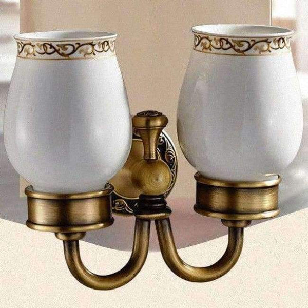 Planet Gates Double Tumbler Holde Bathroom hardware set Antique Brass Carved Bathroom Products wall mounted brass Bathroom Accessories set shelf towel rack A2D