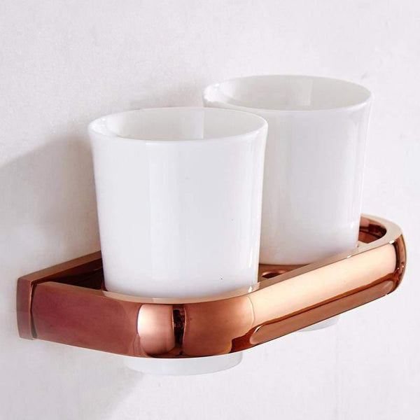 Planet Gates Double Tumbler Holde Gold Bathroom Accessories Brass Wall Mounted Toilet Brush Paper Towel Holder Rack Glass Shelf Bath Hardware Set