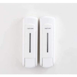 Planet Gates double white Bathroom Soap Dispenser Shower Liquid Shampoo single 350ml Wall Mounted Bathroom Shower Soap Dispenser,hotel products