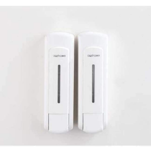 Planet Gates double white Bathroom Soap Dispenser Shower Liquid Shampoo single 350ml Wall Mounted Bathroom Shower Soap Dispenser,hotel products