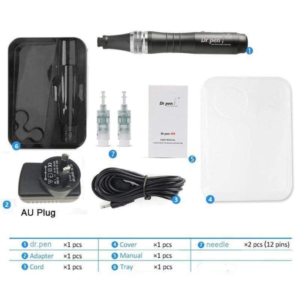 Planet Gates Dr pen Ultima M8 Professional Microneedling Pen tattoo machine - Wireless dermapen - Best facial Skin Care beauty Tool Kit