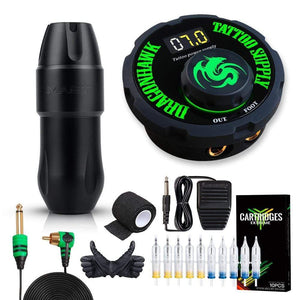 Planet Gates Dragonhawk Mast Top Tattoo Machine Set Kit Motor Rotary Pen Makeup Power Needles