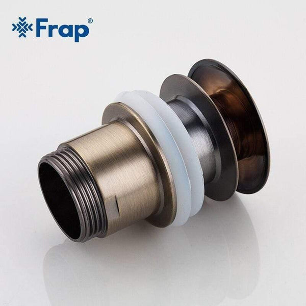 Planet Gates Drain Bath Basin Overflow Hole Sink Tap Push Button Pop up Waste Plug Slotted Kitchen Sinks Drains F60 F60-4