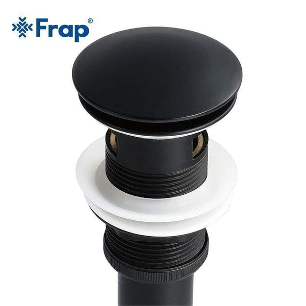 Planet Gates Drains Bathroom Basin Drain Brass Black & Pink Basin Pop Up Waste Vanity Vessel Basin Stopper with Overflow Hole Y81122