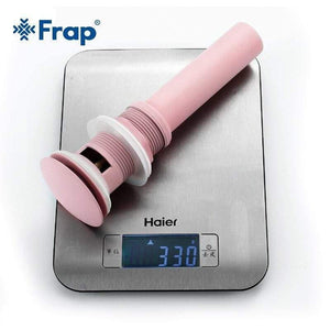 Planet Gates Drains Bathroom Basin Drain Brass Black & Pink Basin Pop Up Waste Vanity Vessel Basin Stopper with Overflow Hole Y81122