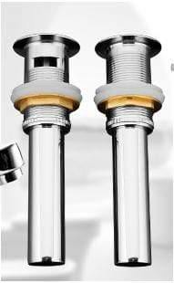 Planet Gates Drains Bathroom Wash Basin Drain Brass Basin Waste Vessel Sink Drain with Overflow Hole Kitchen Basin Accessories F60-2