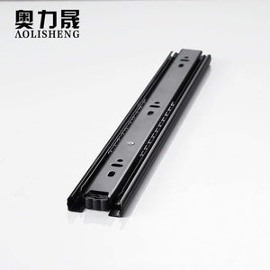 Drawer Slide Rail 4-24 Inch Ball Bearing Three Fold Full Extended Furniture Hardware