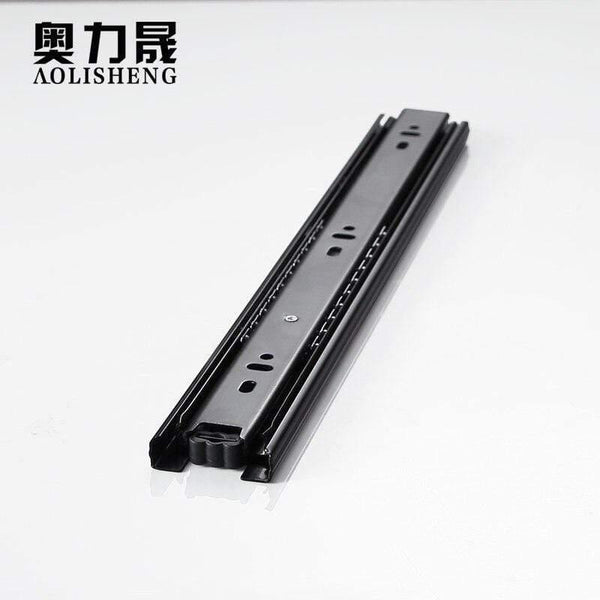 Drawer Slide Rail 4-24 Inch Ball Bearing Three Fold Full Extended Furniture Hardware