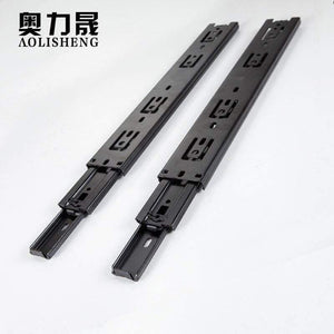 Drawer Slide Rail 4-24 Inch Ball Bearing Three Fold Full Extended Furniture Hardware