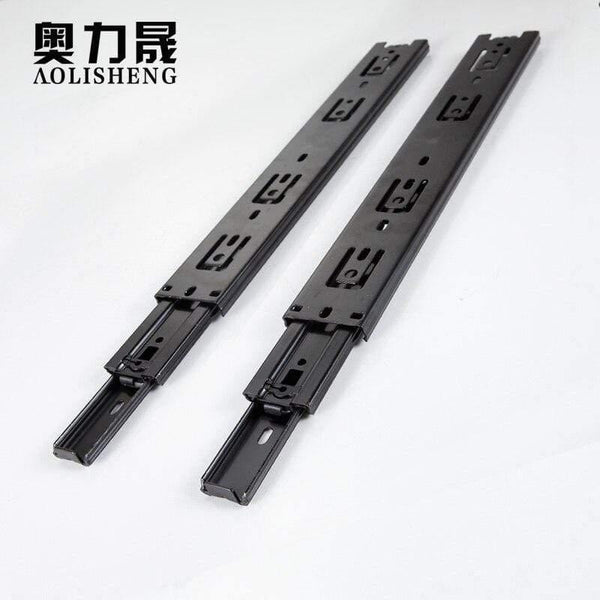 Drawer Slide Rail 4-24 Inch Ball Bearing Three Fold Full Extended Furniture Hardware