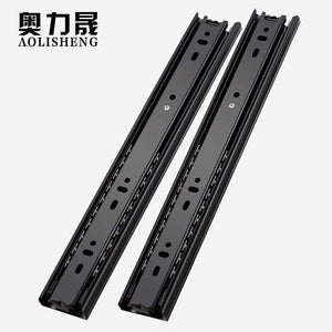 Drawer Slide Rail 4-24 Inch Ball Bearing Three Fold Full Extended Furniture Hardware