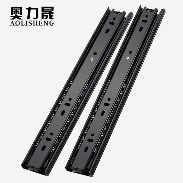 Drawer Slide Rail 4-24 Inch Ball Bearing Three Fold Full Extended Furniture Hardware