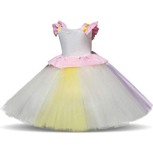 Planet Gates Dress 1 / 12M Girls Dress 1 Year Birthday Party Baby Clothing Children Unicorn Christmas Costume 1 2 3 4 5 years Kids Colorful Rainbow Dress
