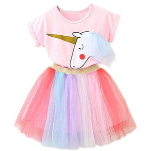 Planet Gates Dress 1 / 12M Girls Dress 1 Year Birthday Party Baby Clothing Children Unicorn Christmas Costume 1 2 3 4 5 years Kids Colorful Rainbow Dress