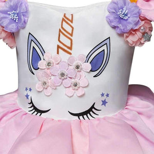Planet Gates Dress 1 / 12M Girls Dress 1 Year Birthday Party Baby Clothing Children Unicorn Christmas Costume 1 2 3 4 5 years Kids Colorful Rainbow Dress