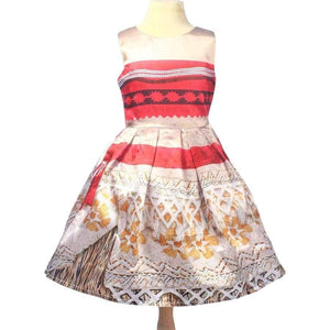 Planet Gates dress and necklace / 3T Kids Girl Princess Party Dress Moana Adventure Elsa Clothing Girls Dress Set with wig and Necklace baby Vaiana Cosplay Clothes