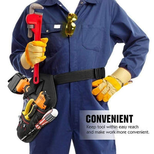 Planet Gates Drill Holster Waterproof Impact Driver Drill Holder Multi-functional Electric Tool Pouch Bag with Waist Belt for Wrench Hammer S