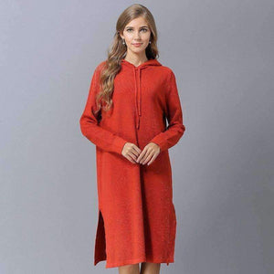 Planet Gates Drill red Sweaters / One Size Autumn Winter Women Pullovers Sweaters With Cap Long Loose Knitting Black Blue Gray Thin Sweaters Dress Plus Size