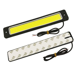 Planet Gates DRL Daytime Running Light Fog Lights 2Pcs Super Bright Flexible Waterproof COB Straight Driving White 190x35mm