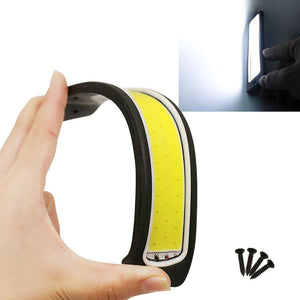 Planet Gates DRL Daytime Running Light Fog Lights 2Pcs Super Bright Flexible Waterproof COB Straight Driving White 190x35mm