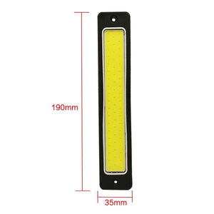 Planet Gates DRL Daytime Running Light Fog Lights 2Pcs Super Bright Flexible Waterproof COB Straight Driving White 190x35mm