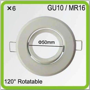 Planet Gates Drop shipping 6* led ceiling lights frame cutout dia50mm led down lights MR16 bracket gu10 holder accessories for spot lights