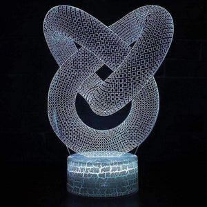 Planet Gates Dropshipping 3D Illusion Lamp LED Night Light Abstract Artist Graphics Lamparas