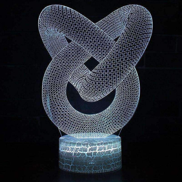 Planet Gates Dropshipping 3D Illusion Lamp LED Night Light Abstract Artist Graphics Lamparas