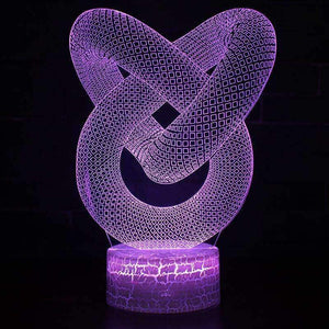 Planet Gates Dropshipping 3D Illusion Lamp LED Night Light Abstract Artist Graphics Lamparas