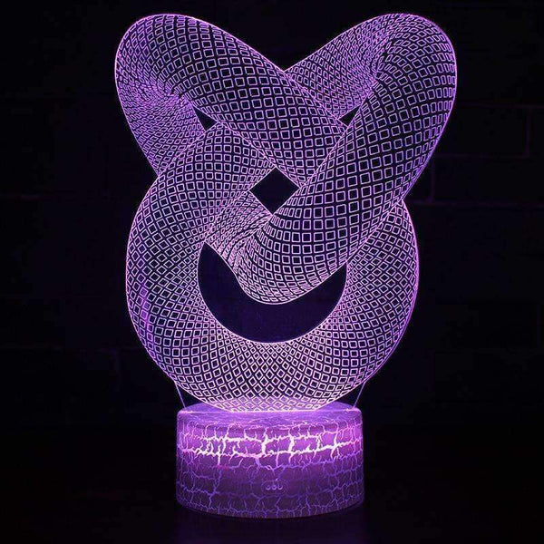 Planet Gates Dropshipping 3D Illusion Lamp LED Night Light Abstract Artist Graphics Lamparas