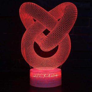 Planet Gates Dropshipping 3D Illusion Lamp LED Night Light Abstract Artist Graphics Lamparas