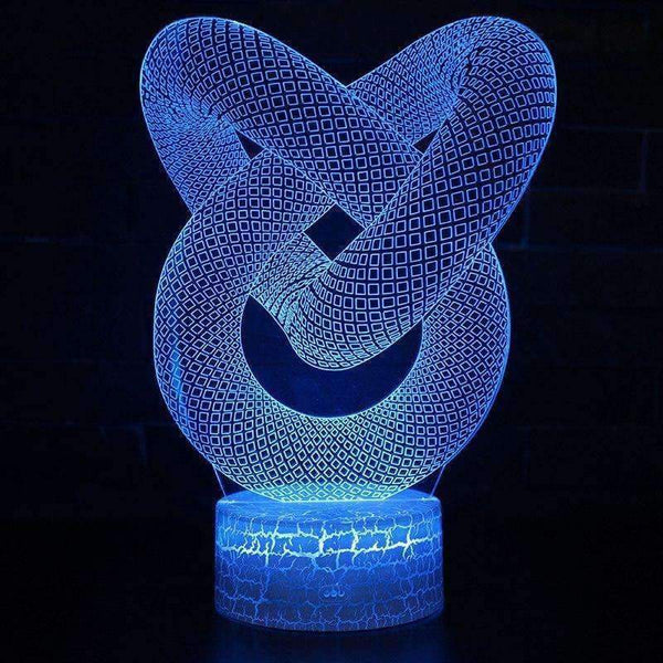 Planet Gates Dropshipping 3D Illusion Lamp LED Night Light Abstract Artist Graphics Lamparas