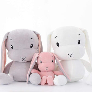 Dropshipping Cute Bunny Plush Toys Lucky Boy Baby Kids Toys Animal Toy Stuffed Soft Rabbit Doll Birthday Gifts For Kid 50CM 30CM
