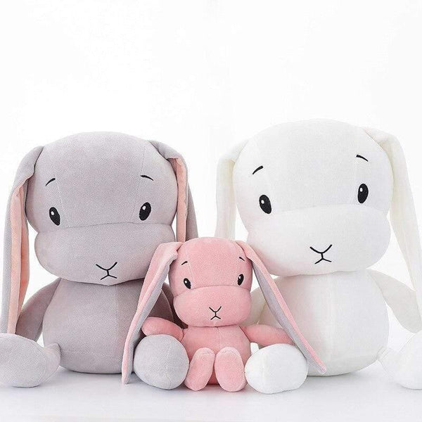 Dropshipping Cute Bunny Plush Toys Lucky Boy Baby Kids Toys Animal Toy Stuffed Soft Rabbit Doll Birthday Gifts For Kid 50CM 30CM