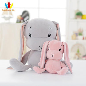 Dropshipping Cute Bunny Plush Toys Lucky Boy Baby Kids Toys Animal Toy Stuffed Soft Rabbit Doll Birthday Gifts For Kid 50CM 30CM